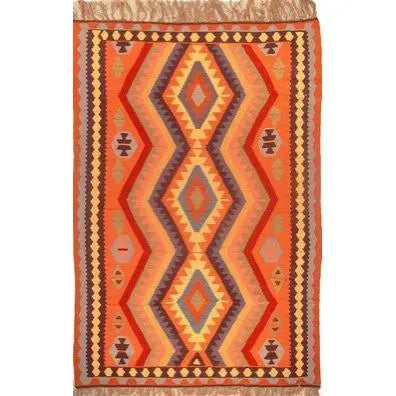 One Of The Kind Ardabil Persian Kilim 9'10" x 6'6"